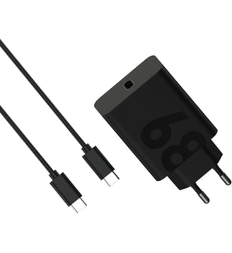 Chargeur + câble 68W Noir - Motorola - Noir