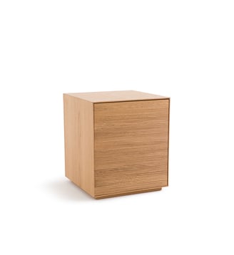 Caisson bureau 1 porte chêne et plaqué - AM.PM - Chêne naturel