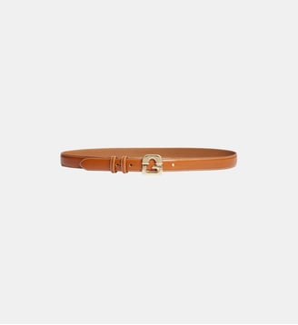 ceinture signature en cuir - le lauren - Gerard Darel - Camel