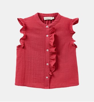 Blouse volantée - Coton Biologique - Cyrillus - Grenade