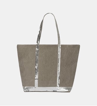 Cabas L Zippé En Lin - Vanessa Bruno - Gris clair