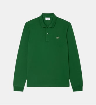 Polo droit coton piqué - Lacoste - Vert fairway