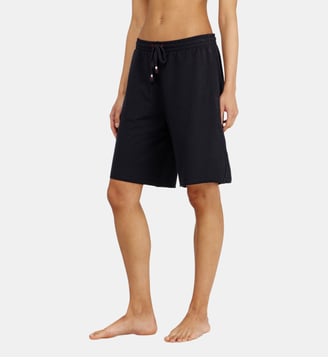 Short gratté avec ourlets francs - Diesel - Noir