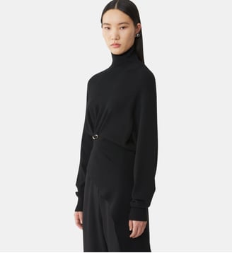 Pull En Laine Et Cachemire - Lanvin - Noir