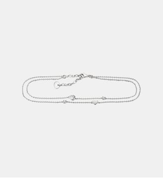 Chaîne de cheville cœurs avec zirconia - Thomas Sabo - Argent