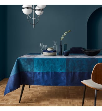 Nappe pur coton - Garnier Thiebaut - Bleu nuit