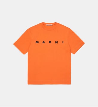 T-shirt en jersey avec logo - Marni - Orange