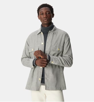 Chemise easy en flanelle Ikks