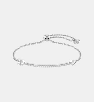 Bracelet Idyllia, Flèche, Métal rhodié - Swarovski - White et rrhodium plated