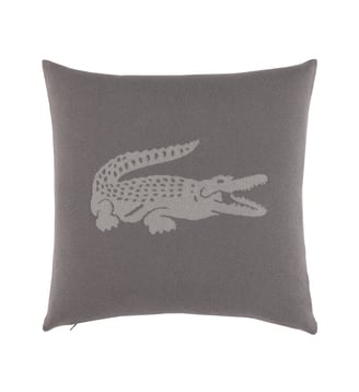 Housse de coussin en coton - Lacoste Home - Gris