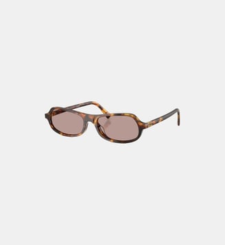Lunettes de soleil Irrégulier MU B10SU - Miu Miu - Havana miel