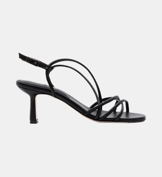 Pilar - Sandales En Cuir Nappa Noir - Parallèle - Noir