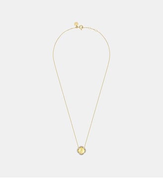 Collier, citrine, diamants, or jaune - Morganne Bello - Or jaune