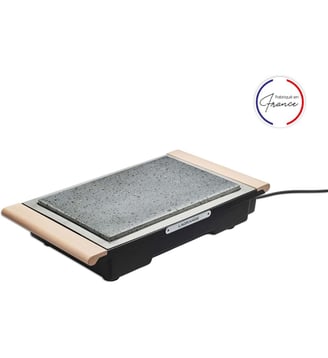 Grille-viande Grill' Pierre Classic bois clair à poser, 37x23 cm - Lagrange - Marron