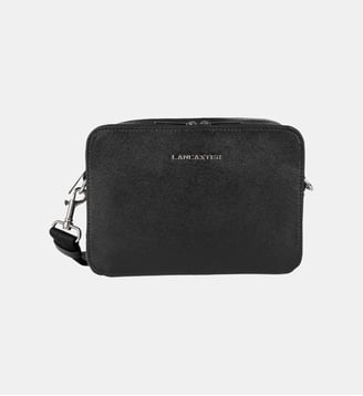 Sacoche Delphino Lucas en cuir - Lancaster - Noir