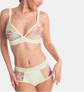 Culotte haute Nufit Garden motif floral - Maison Lejaby - Glowing garden