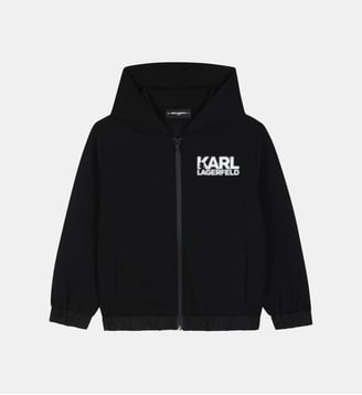 Cardigan à capuche Karl Lagerfeld Kids