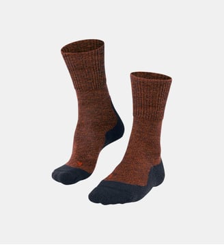 Chaussettes TK1 Adventure Wool Laine Vierge - Falke - Orange clair