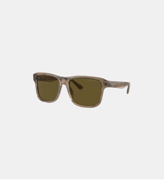 Lunettes de soleil Pillow EA4208 - Emporio Armani - Vert brillant et brun supérieur