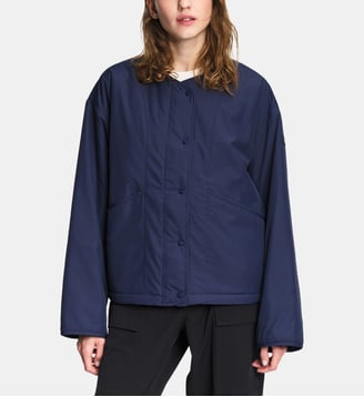 Blouson matelassé imperméable coupe boxy REPREVE - Aigle - Bleu marine