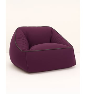 Fauteuil-pouf - taille adulte - Arnold - Nobodinoz - Prune