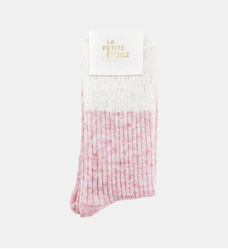CHAUSSETTES uni ADAMA - La Petite Etoile - Rose