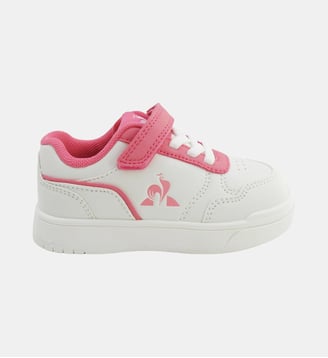 Sneakers bébé LCS Court Breaker - Le Coq Sportif - Optical white et geranium pink