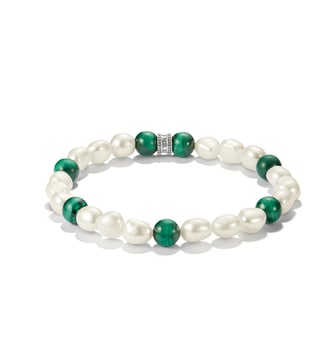 Bracelet avec malachite - Thomas Sabo - Acier inoxydable