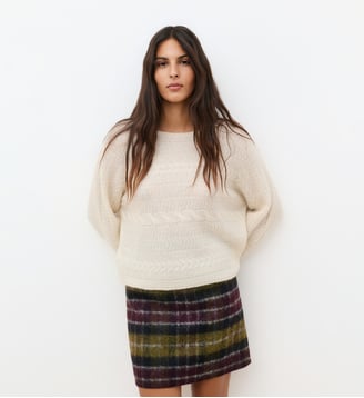 Pull mnatalia - Polyamide - Caroll - Écru
