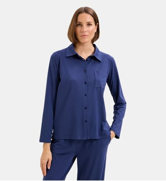 Chemise col classique en jersey - Laurence Tavernier - Nuit