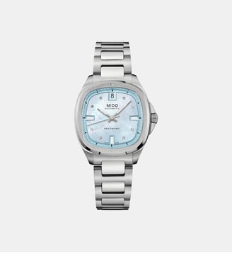 Montre automatique Multifort Bleu clair M0493071113600 - Mido - Argenté