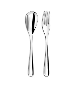 Fourchette et cuillère de service en acier 18/10 - Couzon - Acier