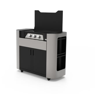 Plancha gaz EXCLUSIVE Gaz 375 Duo Edition - Le Marquier - Noir