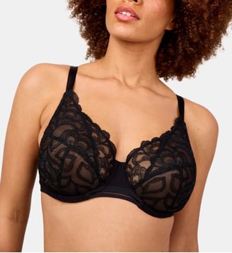 Soutien-gorge avec armatures grande taille Sublime noir - Maison Lejaby - Noir