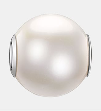 Bead perle blanche, grande - Thomas Sabo - Argent