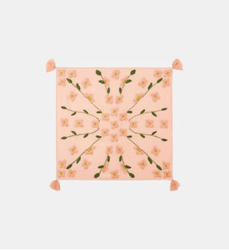 Foulard à pompons avec broderies JODDY - Wild - Rose