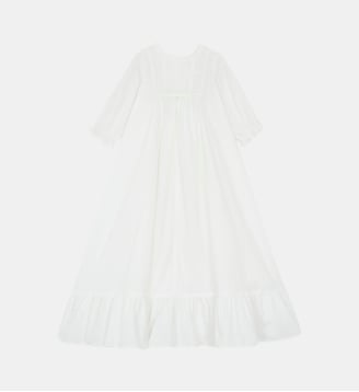 Robe de Baptême -  détails dentelle et Volants - Tartine Et Chocolat - Écru