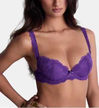 Soutien gorge Push up coques - Aubade - Violet