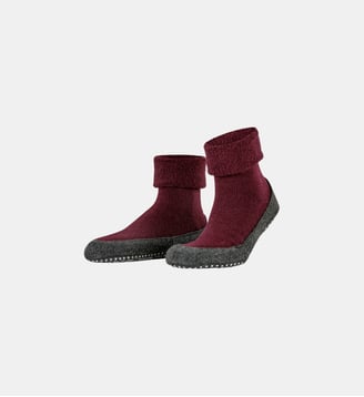Chaussons Cosyshoe Laine Vierge - Falke - Rouge clair