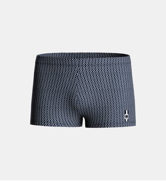 Boxer de bain imprimé géométrique - Impetus - Bleu marine