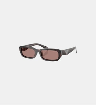 Lunettes de soleil Rectangulaire PR B06SF - Prada - Écaille de tortue racine