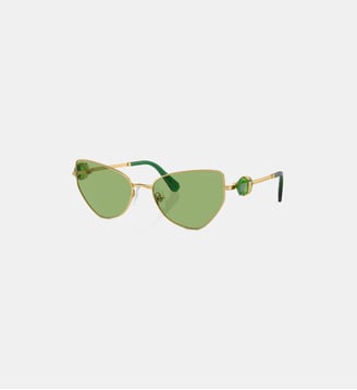 Lunettes de soleil Irrégulier SK7003 - Swarovski - Vert foncé