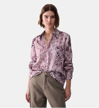 Chemise en twill imprimé - Liu Jo - Rose