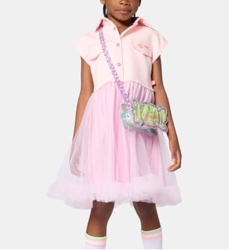 Robe bi-matière - Billieblush - Rose écru