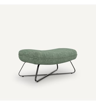 Repose-pieds pur lin - AM.PM - Vert grisé