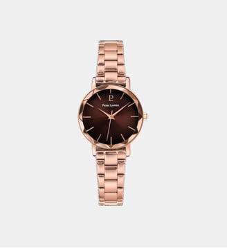 Montre Multiples Chocolat 012P988 - Pierre Lannier - Doré rose