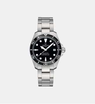Montre automatique Ds action Noir C0488071105100 - Certina - Argenté