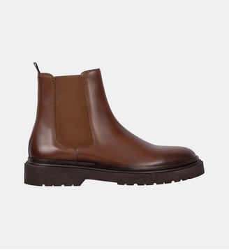Chelsea boots gomme - Jules & Jenn - Cognac