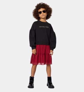 Robe manches longues - Michael Kors Kids - Black