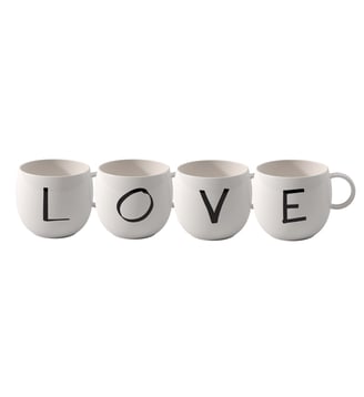Mug set LOVE 4pcs. - Villeroy & Boch - Blanc